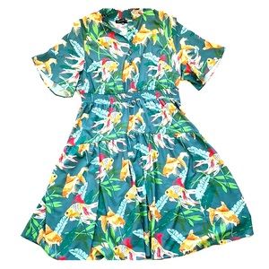 Eloquii Flare Sleeve Midi Dress